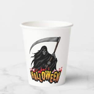 Scary Reaper Man Halloween Papieren Bekers