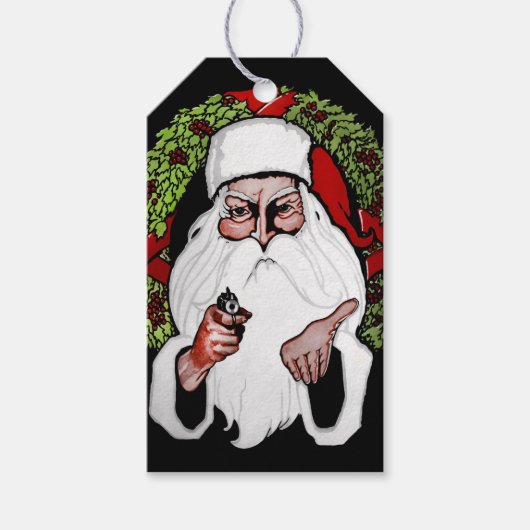 Scary Santa Gift Labels Cadeaulabel (Voorkant)