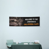 Scary Skull and Botten Halloween Party Banner (Beurs)