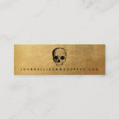 Scary Skull Gold Visitekaartje (Voorkant)