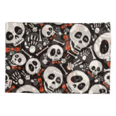 Scary Skull Halloween Pattern Kussensloop (Achterkant)