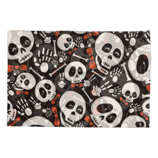 Scary Skull Halloween Pattern Kussensloop