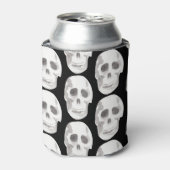 Scary Skull Pattern Halloween Blikjeskoeler (Blikje Voorkant)