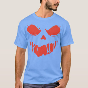 Scary Smile Face Halloween Design Premium T-shirt6 T-shirt