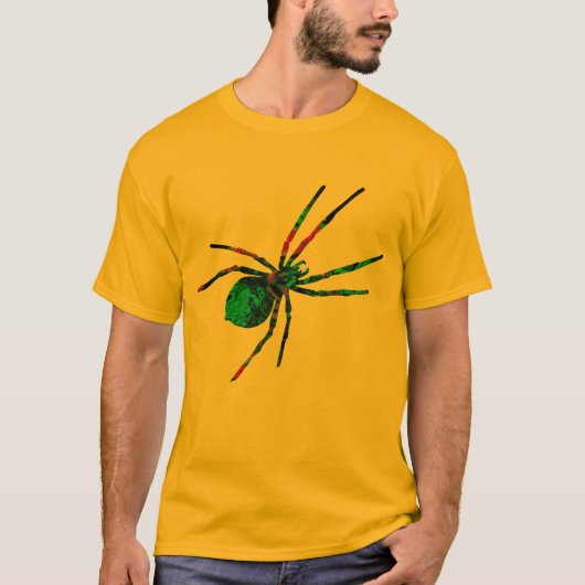 Scary spin halloween design costuum idea mannen t-shirt (Voorkant)