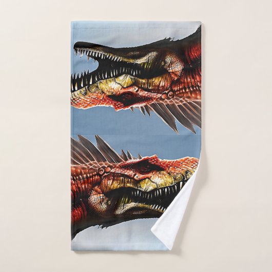 Scary Spinosaurus Dinosaur, Bath Towel Set Bad Handdoek (Handdoek)