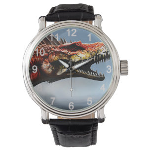 Scary Spinosaurus Dinosaur Horloge
