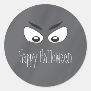 Scary Spooky Eyes Ronde Sticker