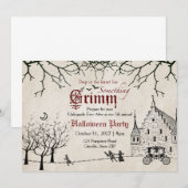 Scary Tales Dark Fairy Tales Halloween Invitation (Devant / Derrière)