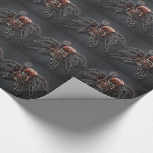 Scary Tarantula Spider Arachnofobie Cadeaupapier (Hoek)