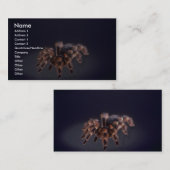 Scary Tarantula spider Visitekaartje (Voorkant / Achterkant)