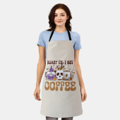 Scary Til I Get Coffee Schort (Gedragen)