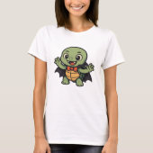 Scary turtle vampire Halloween Oversized T-Shirt (Devant)
