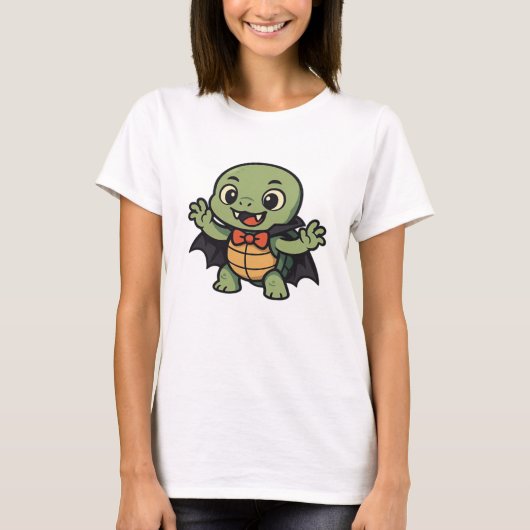 Scary turtle vampire Halloween Oversized T-Shirt (Devant)