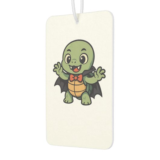 Scary turtle vampire Halloween Oversized T-Shirt Luchtverfrisser (Links)