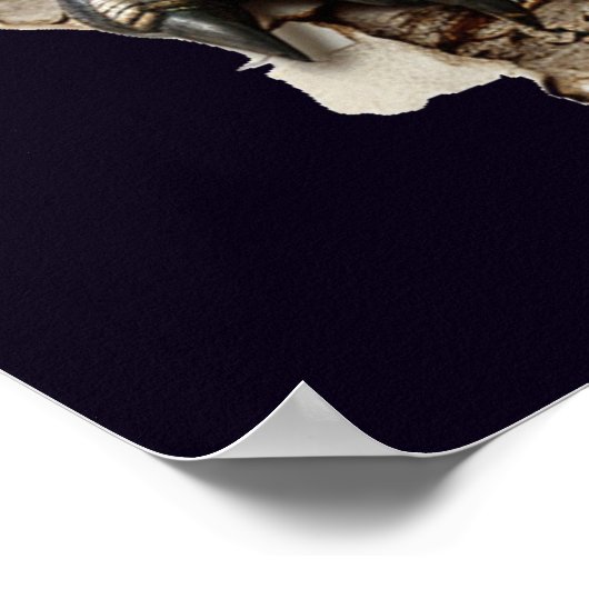 Scary Wall Breakout Dinosaur T-Rex Poster Print (Hoek)