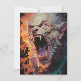 Scary Werewolf Briefkaart