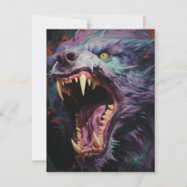 Scary Werewolf Briefkaart