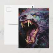 Scary Werewolf Briefkaart (Voorkant / Achterkant)