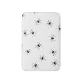 Scary White met Black Spiders Halloween Badmat (Voorkant Verticaal)