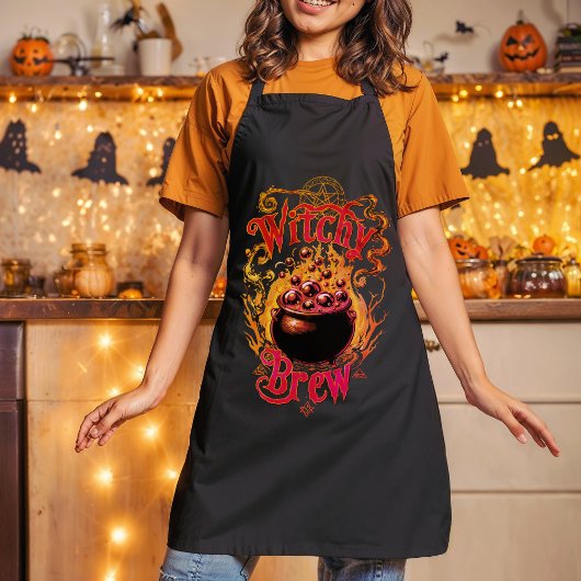 Scary Witch Brew Food Halloween Look Schort