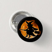 Scary Witch Button (Voorkant /achterkant)