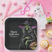 Scary Witch thema Halloween Papieren Bordje (Feest)
