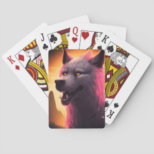 Scary Wolf Pokerkaarten