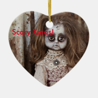 Scary Xmas Doll. Keramisch Ornament