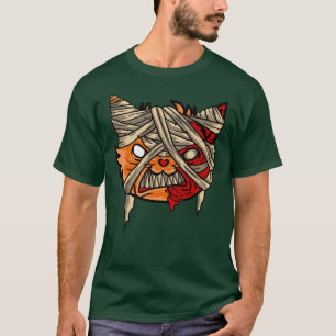 Scary Zombie Mummy Cat T-shirt