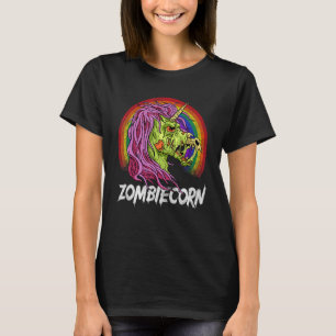 Scary Zombiecorn Zombie Unicorn Halloween Costume T-shirt