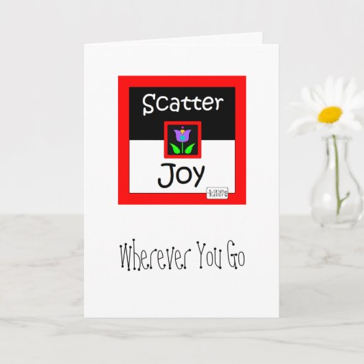 Scatter Joy wenskaart Kaart (Kleine Plant)