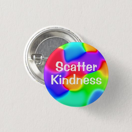 Scatter Kindness Colorful Button (Voorkant /achterkant)
