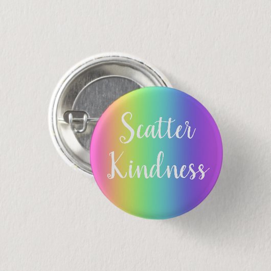 Scatter Kindness Rainbow Button (Voorkant /achterkant)