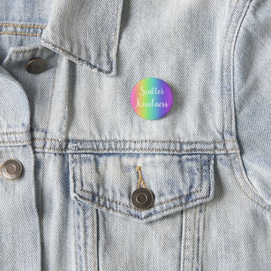 Scatter Kindness Rainbow Button (In situ)