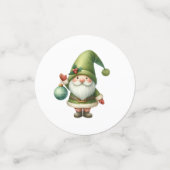 Scatter ou Confetti de table de Noël verte (Petit recto)