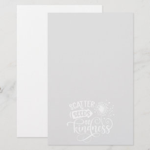 Scatter Seeds van Kindness Grey & White Stationery
