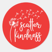 Scatter-vriendelijkheid Ronde Sticker (Voorkant)