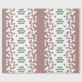 Scattered Boxes Gepersonaliseerde Naam Kerstmis Cadeaupapier (Vlak)