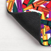 Scattered Crayons Mousepad Muismat (Hoek)