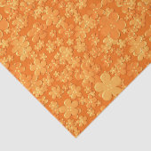 Scattered Flowers-Lt Oranje-WEEFSUE WRAPPER Tissuepapier (Detail)