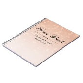 Scattered Hearts Dusty Roos Ombre Notitieboek (Linkerzijde)