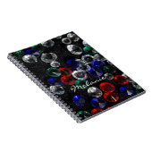 Scattered Jewels and Gemstones Personalised Notitieboek (Rechterzijde)