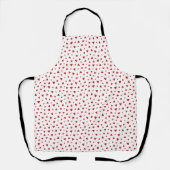Scattered Red Hearts Apron Schort (Voorkant)
