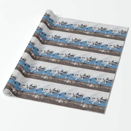 Scattering Geese Cadeaupapier (Uitgerold)