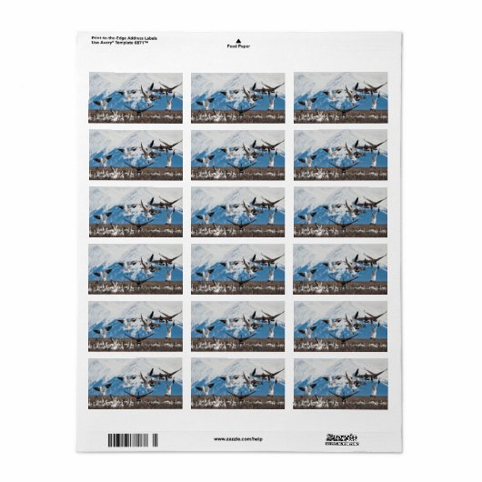 Scattering Geese Etiket (Full Sheet)