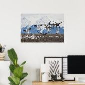 Scattering Geese Poster (Thuiskantoor)