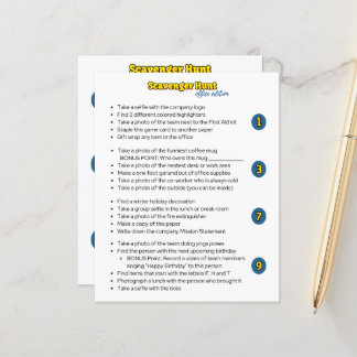 Scavenger Hunt Team Building Activiteit voor Werk