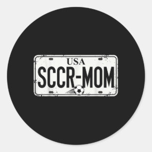Sccr Moeder Schattig Grappig Trots Voetbal Support Ronde Sticker