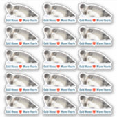 Sceau anné - Sticker à coeur chaud à nez froid (Devant)